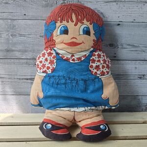 Vintage Raggedy Ann Plush Doll 15"